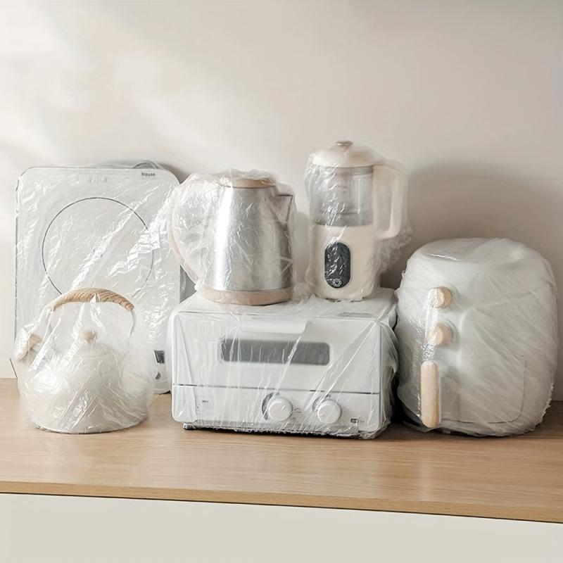 10pcs Disposable Dust Cover for Rice Cooker Kitchen Microwave High Transparent