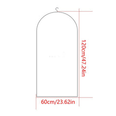5pcs Clothes Storage Dust Cover Hanging Clothes Bag Thickened Breathable