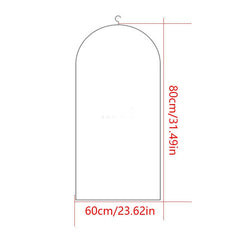 5pcs Clothes Storage Dust Cover Hanging Clothes Bag Thickened Breathable
