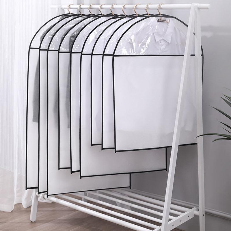 5pcs Clothes Storage Dust Cover Hanging Clothes Bag Thickened Breathable