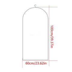 5pcs Clothes Storage Dust Cover Hanging Clothes Bag Thickened Breathable