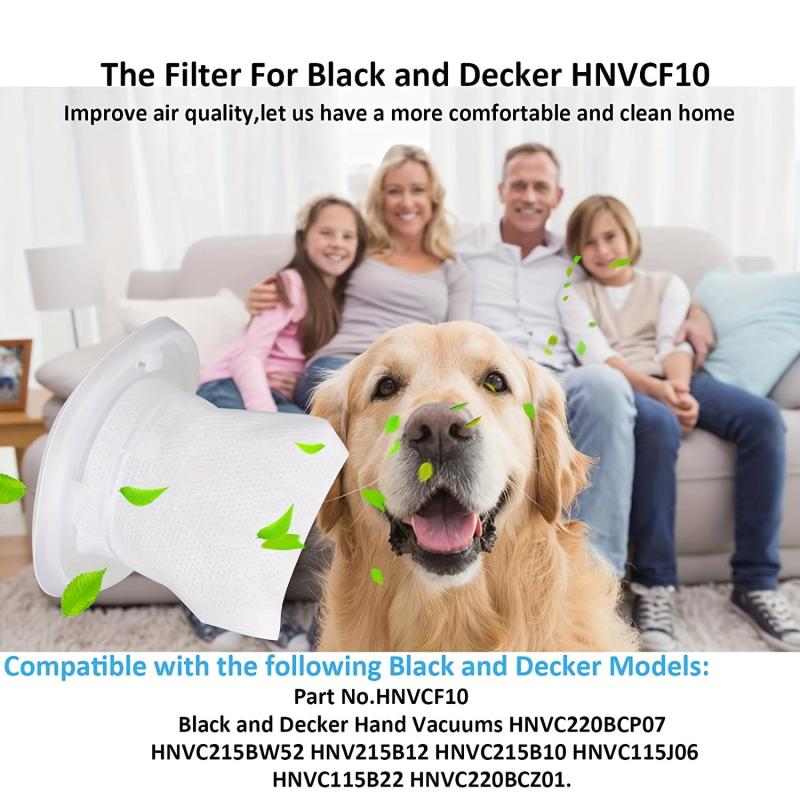 HNVCF10 Replacement Filters for Black and Decker Dustbuster Hand Vacuums