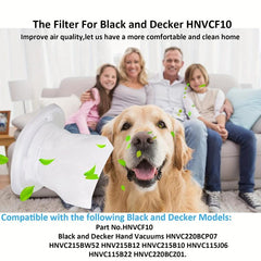 HNVCF10 Replacement Filters for Black and Decker Dustbuster Hand Vacuums