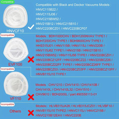 HNVCF10 Replacement Filters for Black and Decker Dustbuster Hand Vacuums