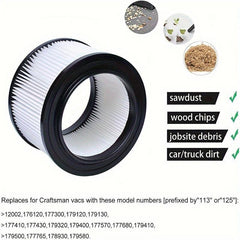 Craftsman General Purpose Vacuum Filter 17810 Replacement