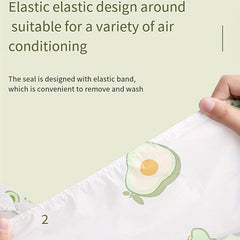 Air Conditioner Dust Cover Cartoon High Elastic Washable Random Patterns