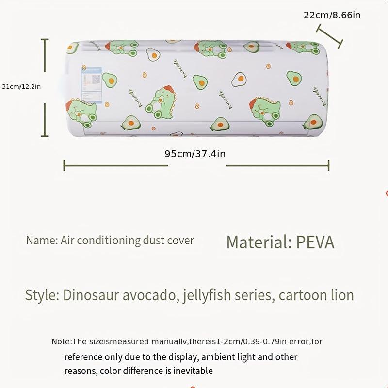 Air Conditioner Dust Cover Cartoon High Elastic Washable Random Patterns