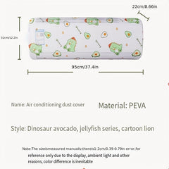 Air Conditioner Dust Cover Cartoon High Elastic Washable Random Patterns