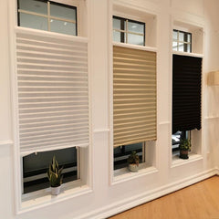1pc Pleated Fabric Shades No Tools Temporary Window Blinds