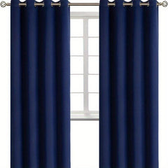 Blackout Curtains 52x84inch Navy