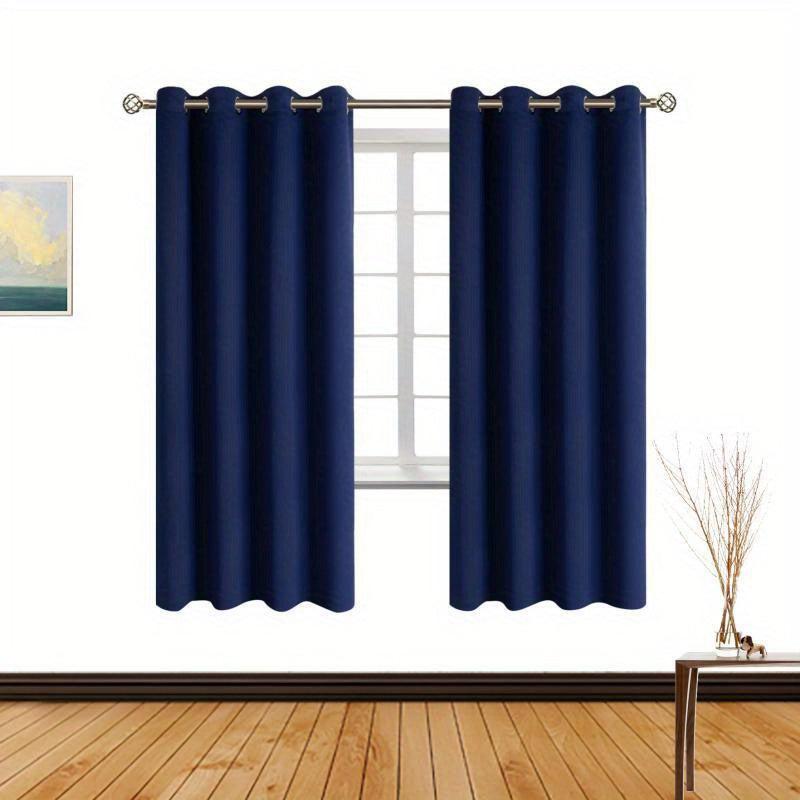 Blackout Curtains 52x84inch Navy