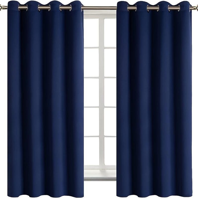 Blackout Curtains 52x84inch Navy