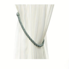 2pcs Hand Woven Curtain Tieback with Metal Hooks for Home Decor