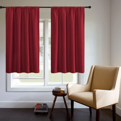 Thermal Insulated Blackout Curtains - Rod Pocket Window Drapes