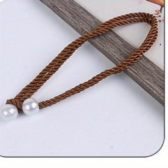 2pcs Faux Pearl Curtain Tieback Bandage, for Living Room Bedroom Decor