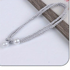2pcs Faux Pearl Curtain Tieback Bandage, for Living Room Bedroom Decor