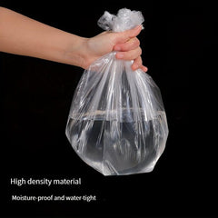 20pcs Waterproof Shower Caps Clear Elastic Plastic Hair Caps for Home
