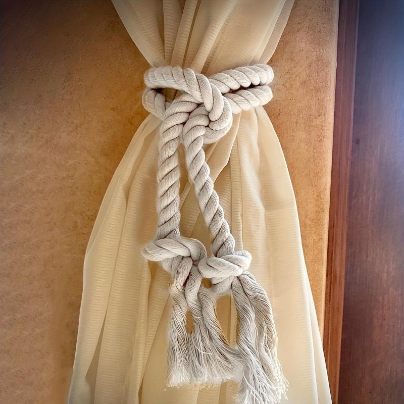 2pcs Cotton Linen Curtain Binding Straps for Home Decor