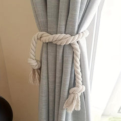 2pcs Cotton Linen Curtain Binding Straps for Home Decor