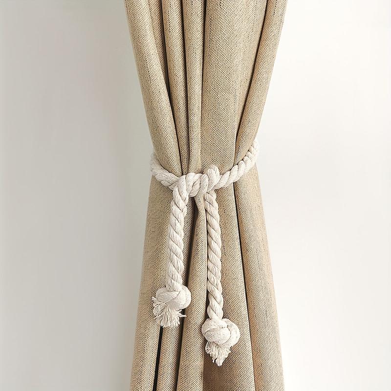 2pcs Cotton Linen Curtain Binding Straps for Home Decor