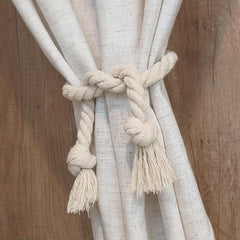 2pcs Cotton Linen Curtain Binding Straps for Home Decor