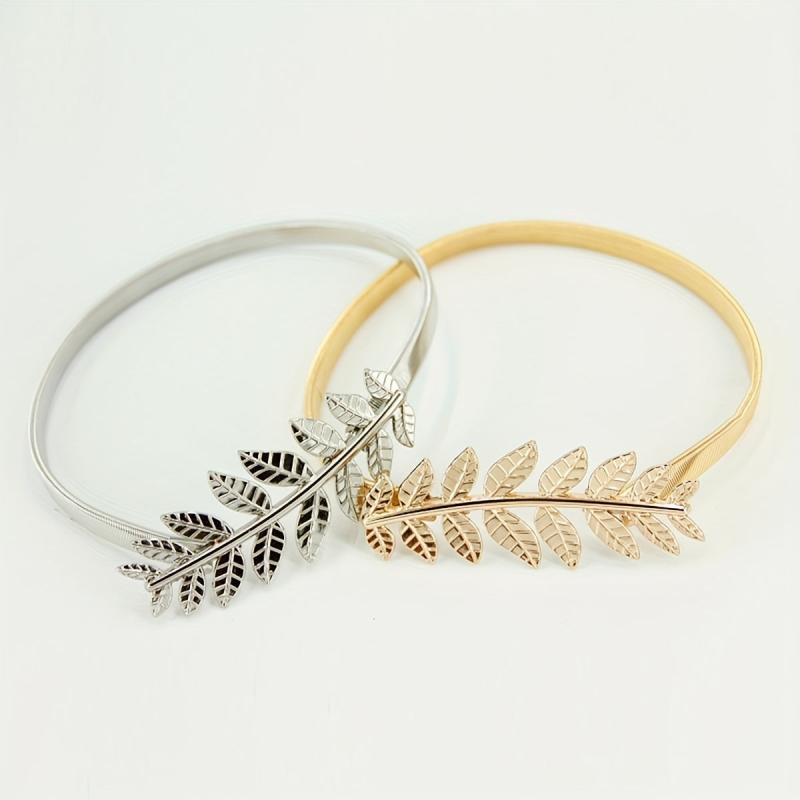 Aluminum Curtain Tiebacks with Leaf Carving for Window Draperies