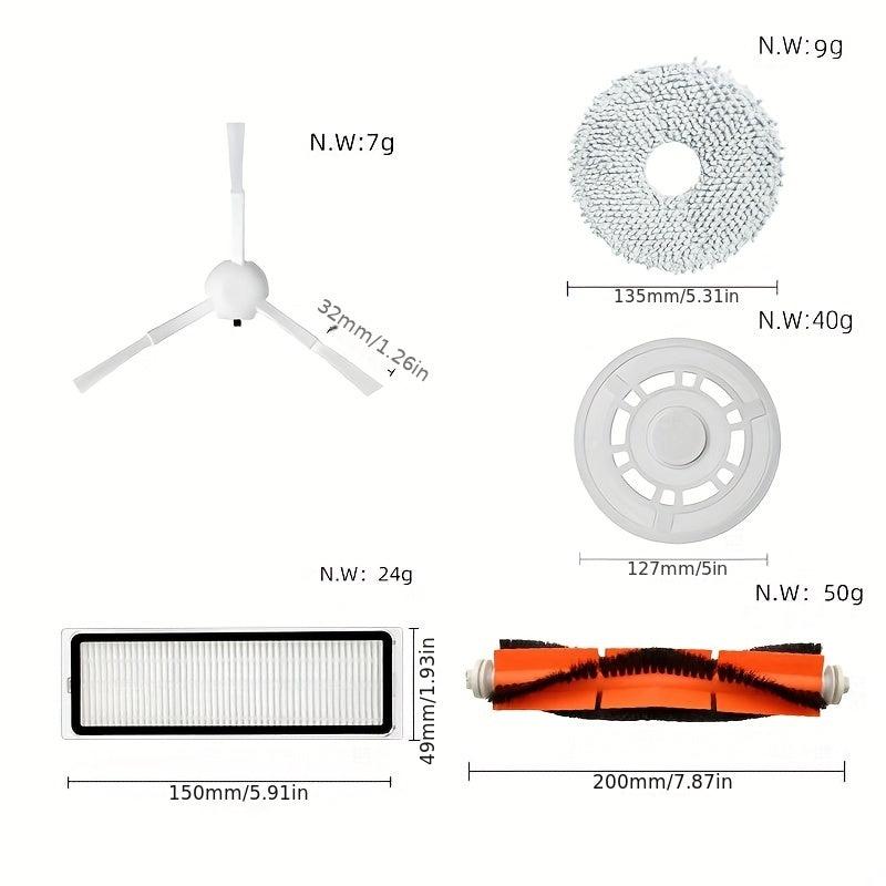 1pc Sweeping Robot Accessories Main Brush Side Brush Filter Rag Dust Bag