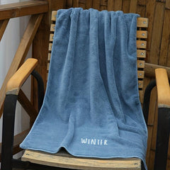 Embroidered Bath Towel for Home Bathroom Swimming Pool Gym
