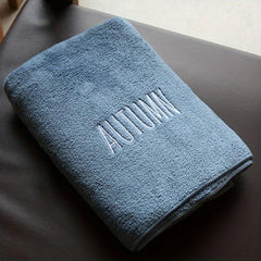 Embroidered Bath Towel for Home Bathroom Swimming Pool Gym