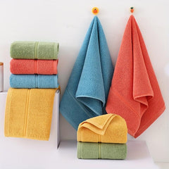 4pcs Solid Cotton Hand Towels Set Ultra Soft Absorbent for Bathroom Gym Shower