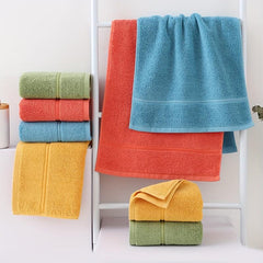 4pcs Solid Cotton Hand Towels Set Ultra Soft Absorbent for Bathroom Gym Shower
