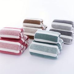 2pcs Coral Velvet Towel Set Quick Drying Soft Towel Bath Towel