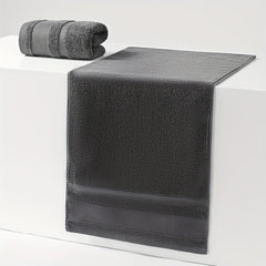 3pcs Soft Gray Hand Towel Set for Bathroom, Pool, Gym - 13x29.5in