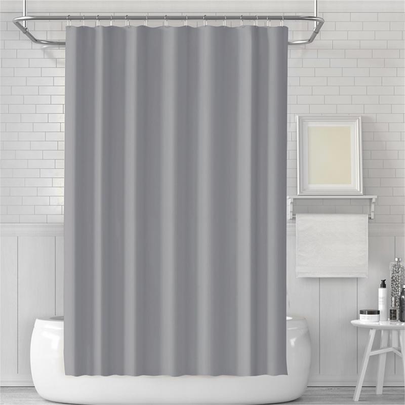 Waterproof Shower Curtain with 12 Hooks for Home Bathroom Decor