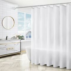 Waterproof Shower Curtain with 12 Hooks for Home Bathroom Decor