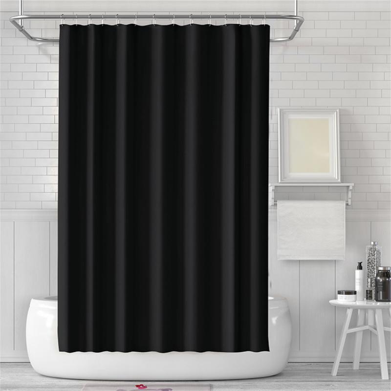 Waterproof Shower Curtain with 12 Hooks for Home Bathroom Decor