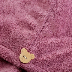 Rainbow Hair Towel with Button Quick Drying Hair Wrap Towel