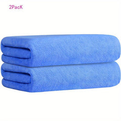 2pcs Microfiber Bath Towel Soft Skin friendly Absorbent Towel For Bathroom
