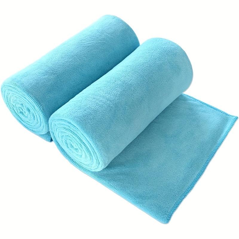 2pcs Microfiber Bath Towel Soft Skin friendly Absorbent Towel For Bathroom