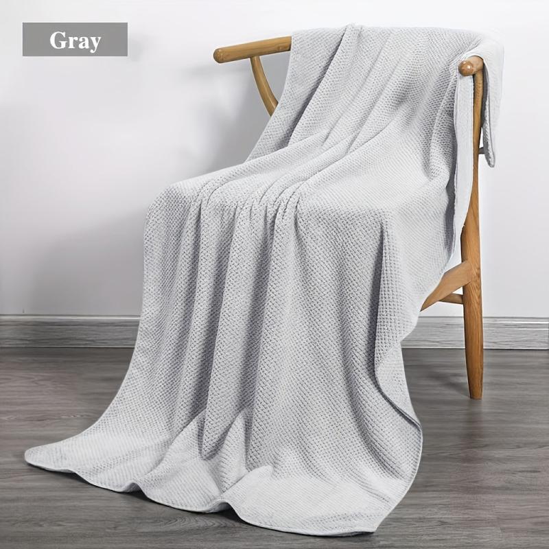 Coral Velvet Bath Towel Quick Dry Absorbent Soft Towel