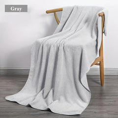 Coral Velvet Bath Towel Quick Dry Absorbent Soft Towel
