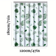 Tropical Shower Curtain - Waterproof & Mildew Proof - Vibrant Bathroom Decor
