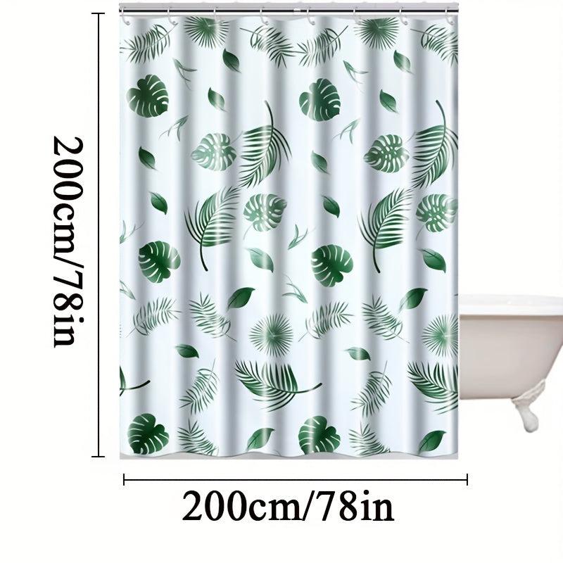 Tropical Shower Curtain - Waterproof & Mildew Proof - Vibrant Bathroom Decor