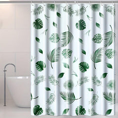 Tropical Shower Curtain - Waterproof & Mildew Proof - Vibrant Bathroom Decor