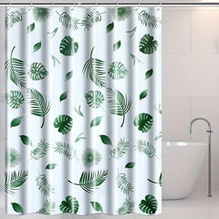 Tropical Shower Curtain - Waterproof & Mildew Proof - Vibrant Bathroom Decor