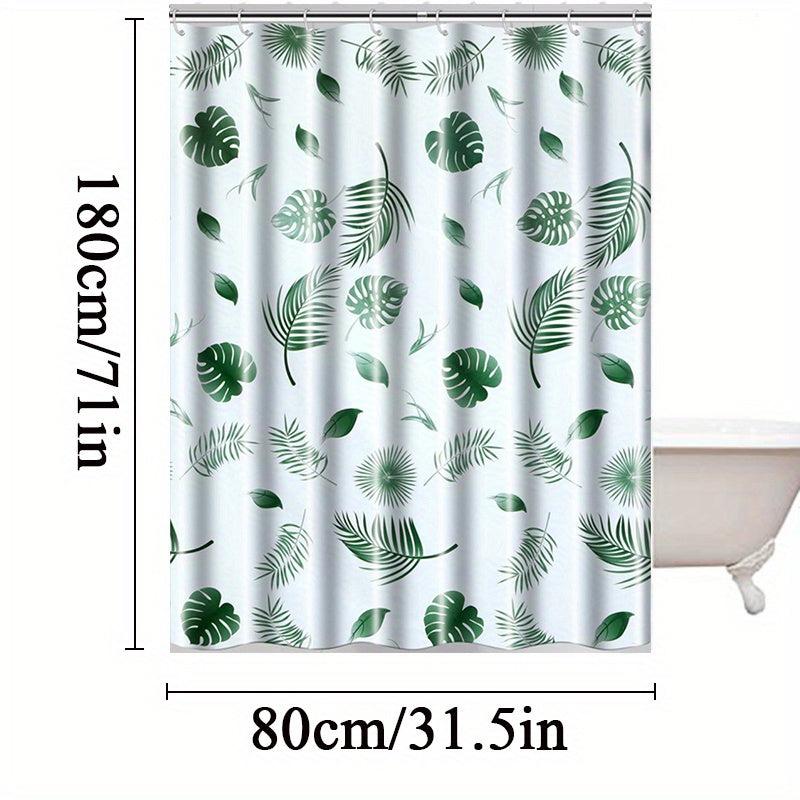 Tropical Shower Curtain - Waterproof & Mildew Proof - Vibrant Bathroom Decor