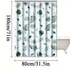 Tropical Shower Curtain - Waterproof & Mildew Proof - Vibrant Bathroom Decor