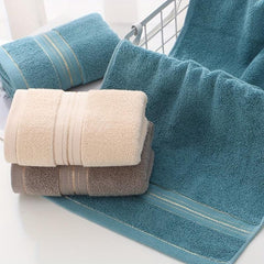 Soft Stripe Cotton Face Towel Ultra Absorbent Hand Towel 33x72cm