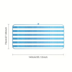 2pcs Soft Striped Bath Towel Quick Dry Absorbent Towel for Swimming Home Gym