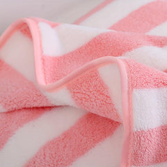 2pcs Soft Striped Bath Towel Quick Dry Absorbent Towel for Swimming Home Gym